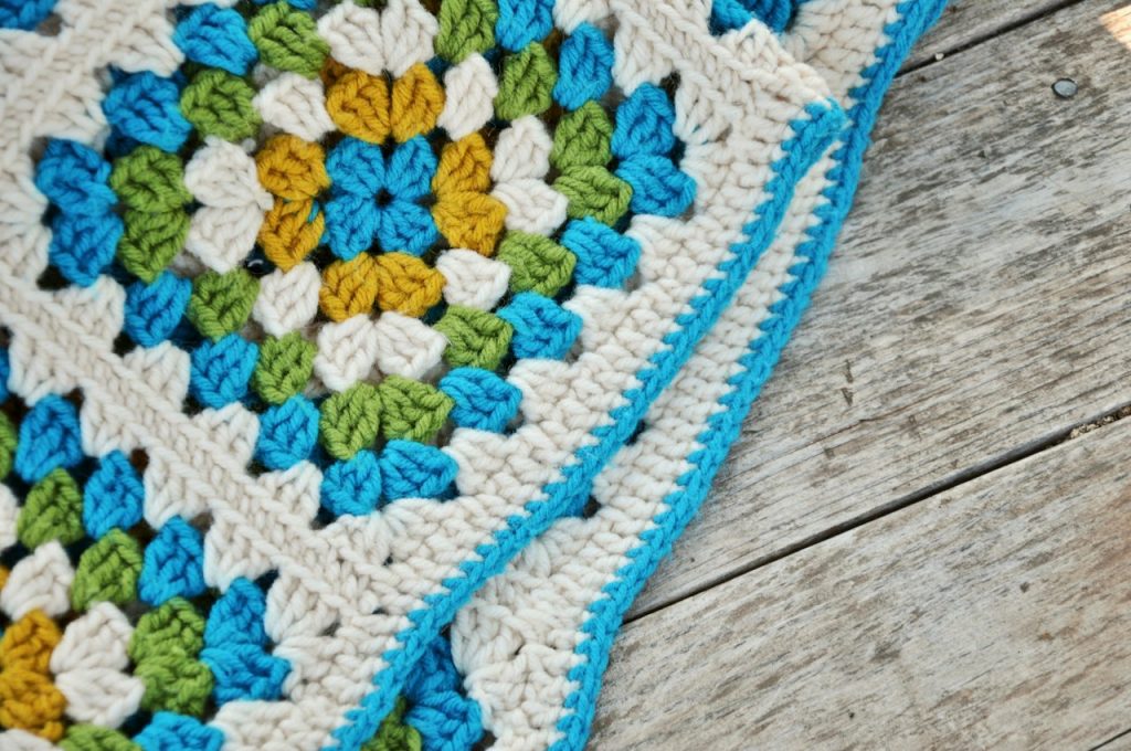 Cozy Handmade Granny Square Blanket